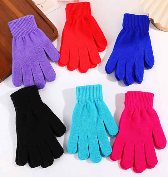 Multicolor Knitted Warm Gloves for Children