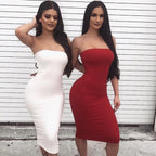 Strapless Wrap Dress, Bustier Style Dress