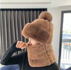 Fleece-lined Outdoor Hat with Ear and Wind Protection | Embroidered Cap