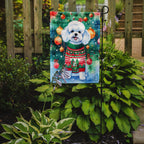 Bichon Frise Christmas Garden Flag