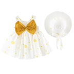 Girls' Summer Polka Dot Sling Dress