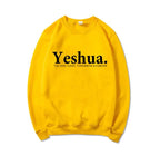Vintage Yeshua Christian Sweatshirt Christian Apparel Faith | Faith Streetwear