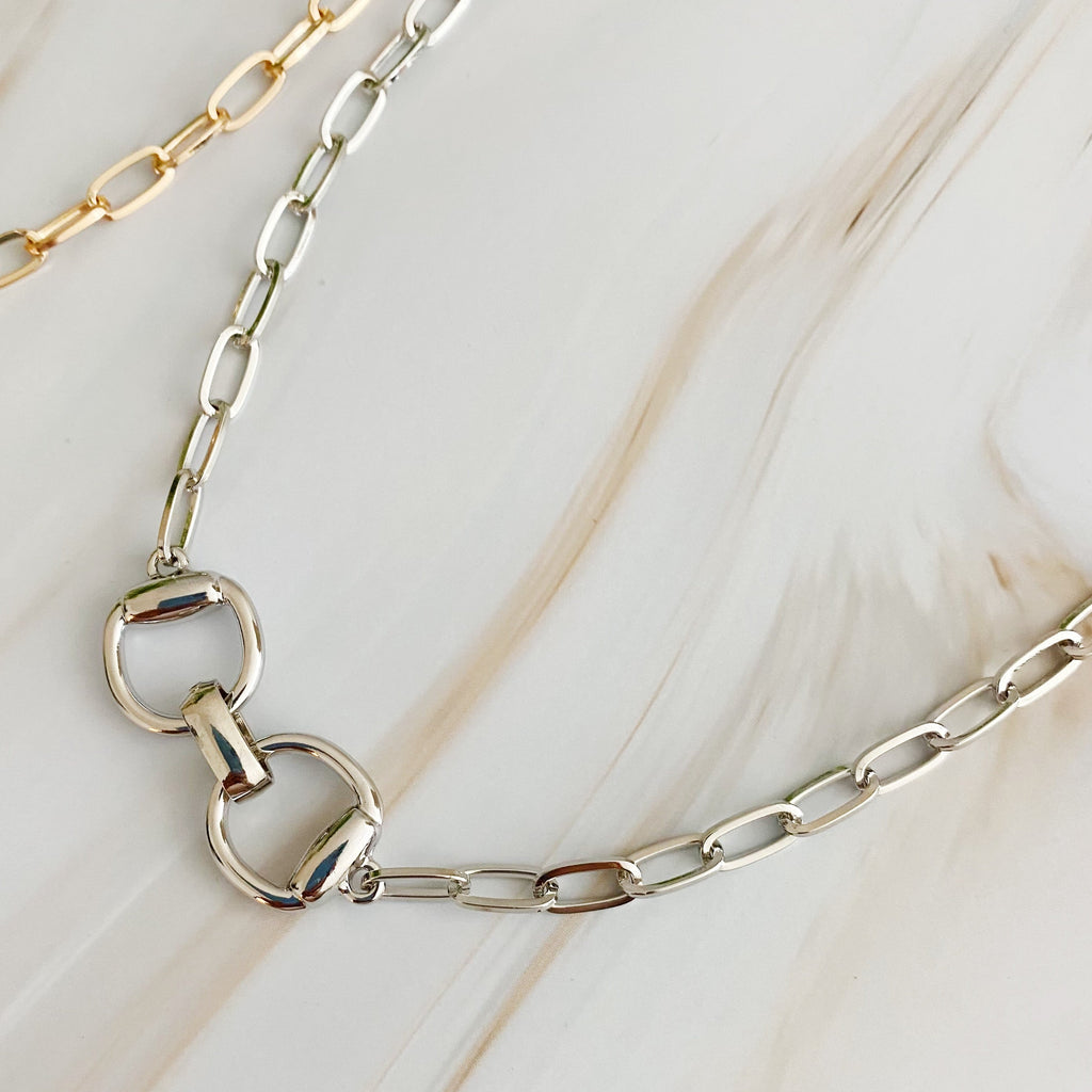 Equestrian Horsebit Chain Necklace