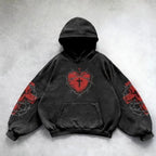 Vintage Skull Print Hoodie Sweater | Streetwear