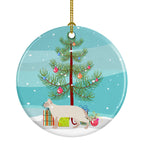 Tonkinese Cat Christmas Ceramic Ornament