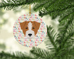 Kromfohrlander Merry Christmas Ceramic Ornament