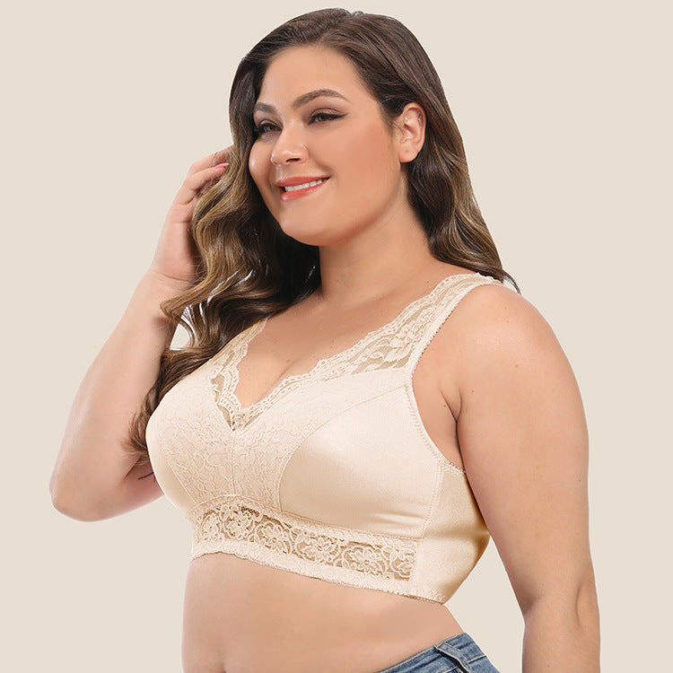 Lace Bralette with Removable Pads - Wireless Design