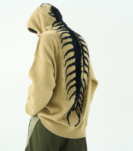 WOLFF Centipede Hoodie - Trendy Streetwear Knit Top | Streetwear