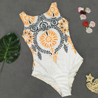 Retro Floral One-Piece Swimsuit for Women