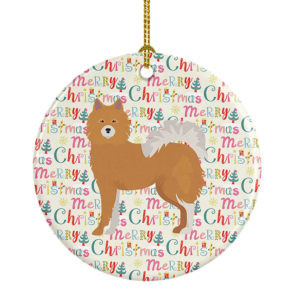 Elo Dog #1 Merry Christmas Ceramic Ornament