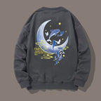 Men's Long Sleeve Hoodie with Japan Streetwear Print | Streetwear