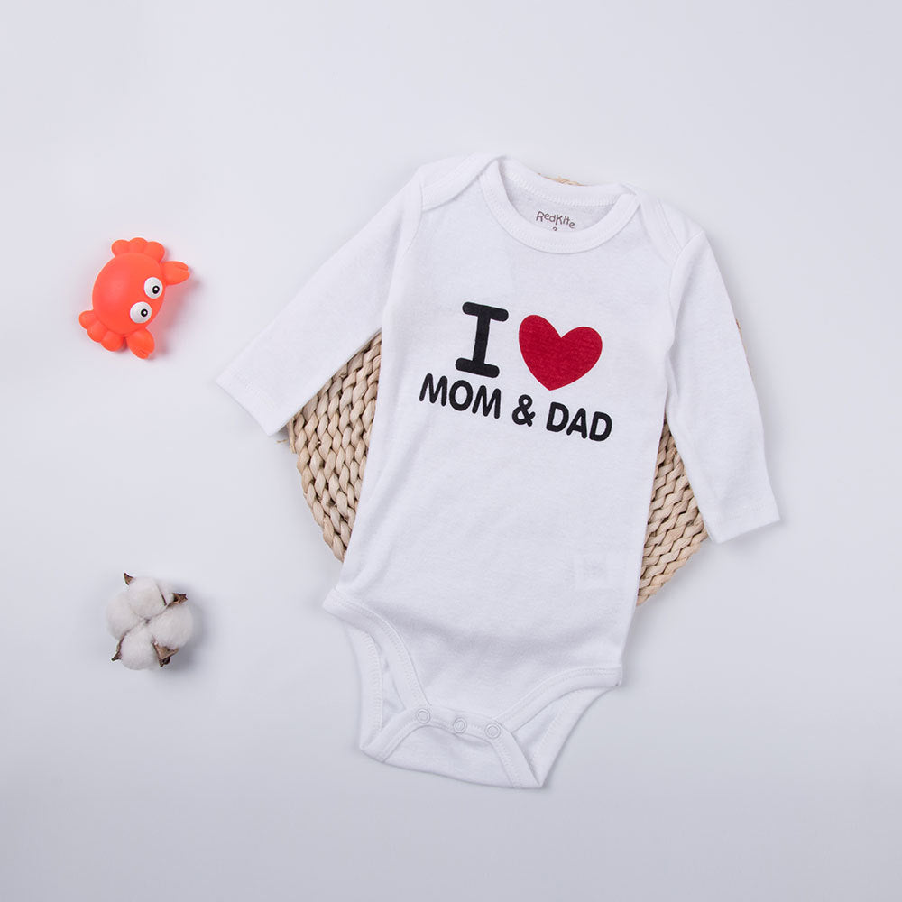 Cotton Baby Bodysuit with Triangle Print (Genuine)