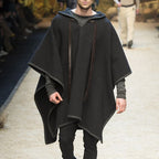 Woolen Cape Shawl Pullover Coat | Streetwear
