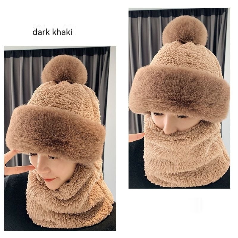 Fleece-lined Outdoor Hat with Ear and Wind Protection | Embroidered Cap