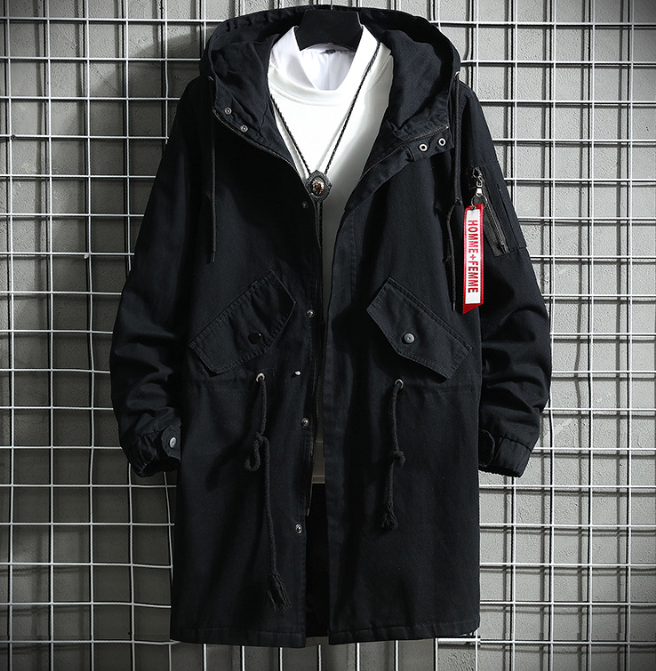 Plus Size Men's Casual Hooded Fashion Jacket