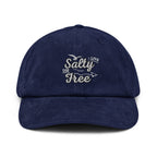 Live Salty, Die Free Corduroy hat | Embroidered Cap