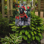 Black Labrador Retriever Christmas Garden Flag