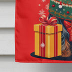 Yorkshire Terrier Holiday Christmas House Flag