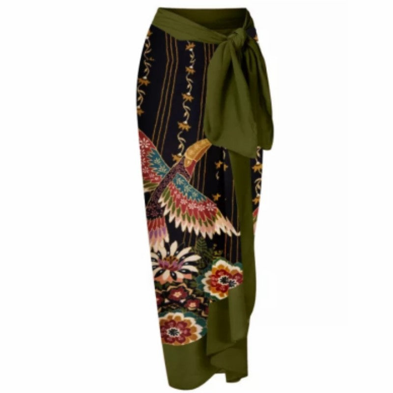 2023 Vintage Floral Print Women's Two-Piece Swimsuit