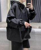 Stylish Oversized Hip Hop Men’s Hoodie in Solid Color | Streetwear