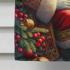 Brussels Griffon and Santa Claus House Flag