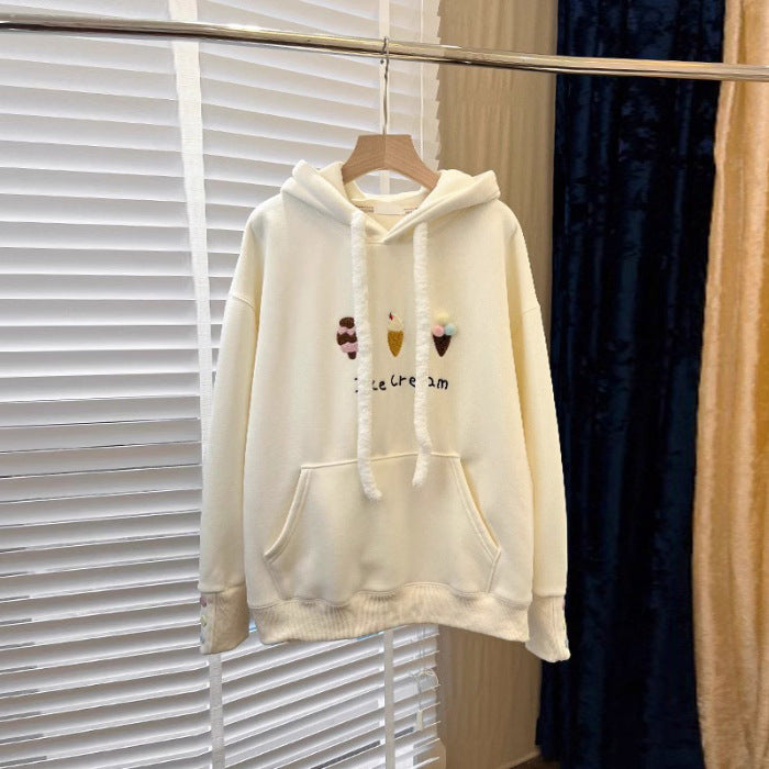 Hooded Solid Color Versatile Loose Casual Youth Hoodie | Streetwear