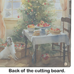 Borzoi Christmas Cookies Glass Cutting Board