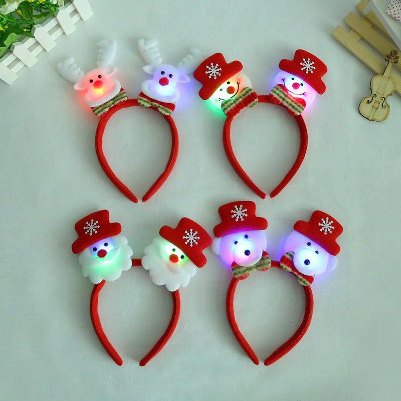 Christmas Headband with Lights - Fun Party Accessory