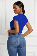 Women's Summer Short-Sleeve Stretch Bodysuit