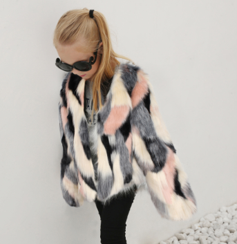 Children's Faux Fur Jacket - Trendy Fashion Piece