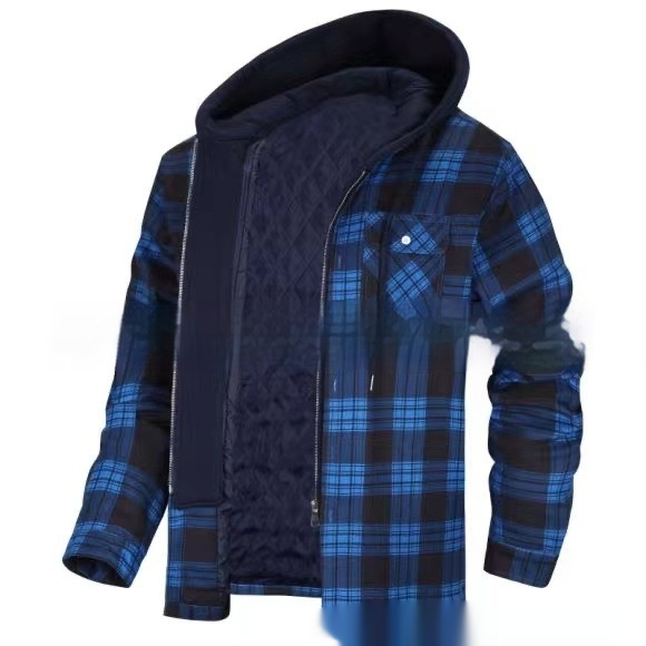 Plaid Hooded Jacket