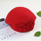 British Fashion Evening Wool Top Hat | Embroidered Cap