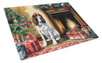 English Springer Spaniel Cozy Christmas Glass Cutting Board