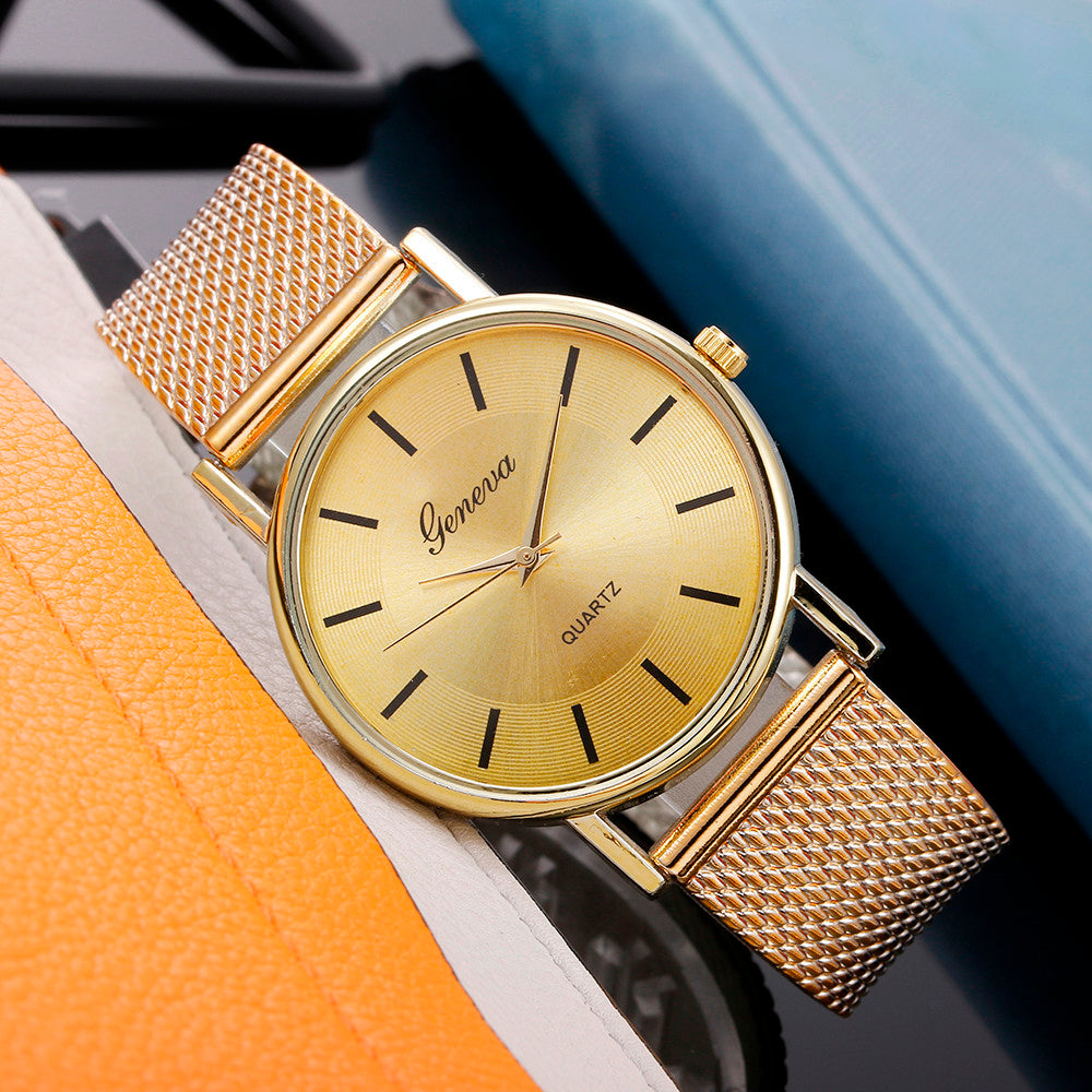 2024 New Women's Casual Quartz Mesh Dress Watch