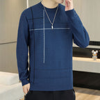 Men's Round-Neck Casual Versatile Sweater Top