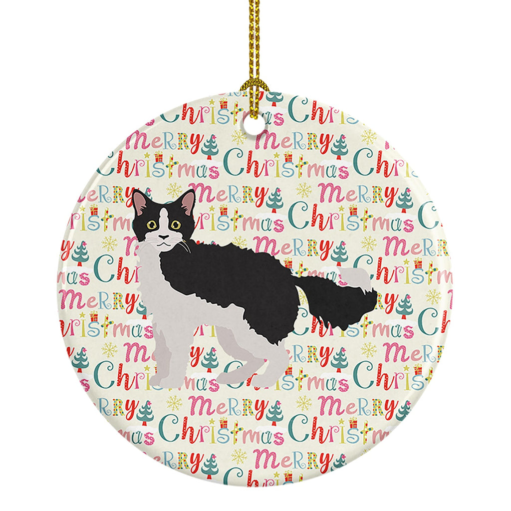 La Perm #1 Cat Christmas Ceramic Ornament