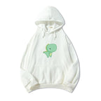 Dinosaur Pattern Casual Loose Men's Hooded Sweater