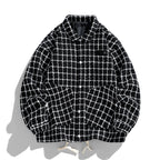 Punk Style Single Breasted Plaid Jacket for Men