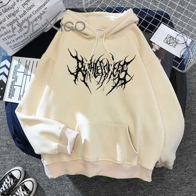 Solid Color Pocket Printed Hoodie | Streetwear