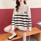 Korean Style Loose Long-Sleeved Pullover | Streetwear