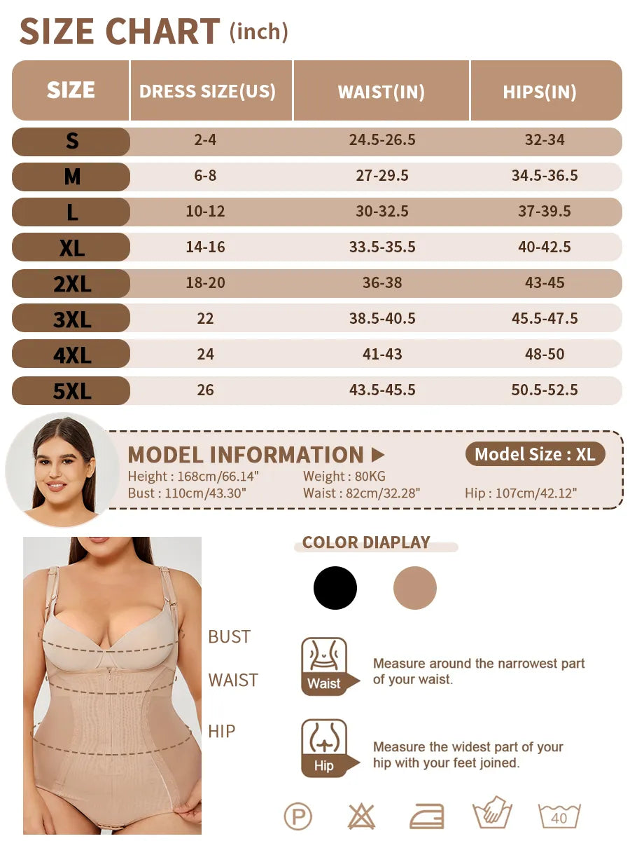 Shapewear Bodysuit Tummy Control Slim Body Shaper