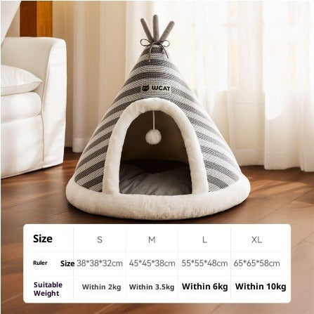 Knitted Warm Santa Pet Bed