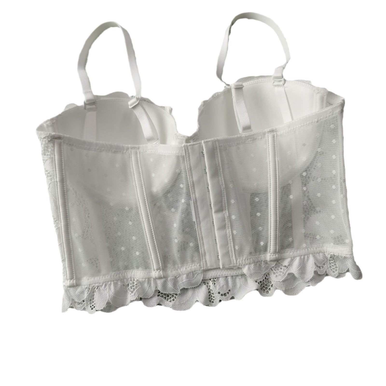 French Lace Fishbone Summer Lingerie Set with Bra