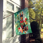 Miniature Pinscher Christmas House Flag
