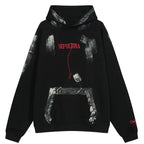 Vintage Washed Embroidered Letter Hoodie for Unisex | Streetwear