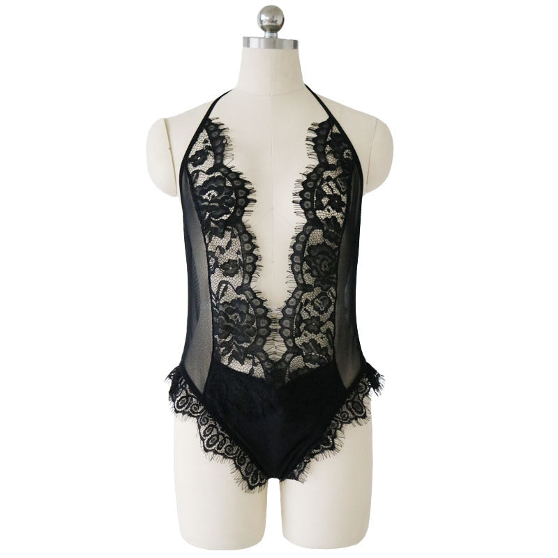 5XL Plus Size Women's Sexy Lace Lingerie Nightwear