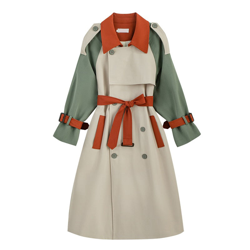 Women's Long Retro Loose Trench Coat