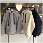 Women's Lambswool Hooded Sweatshirt | Streetwear