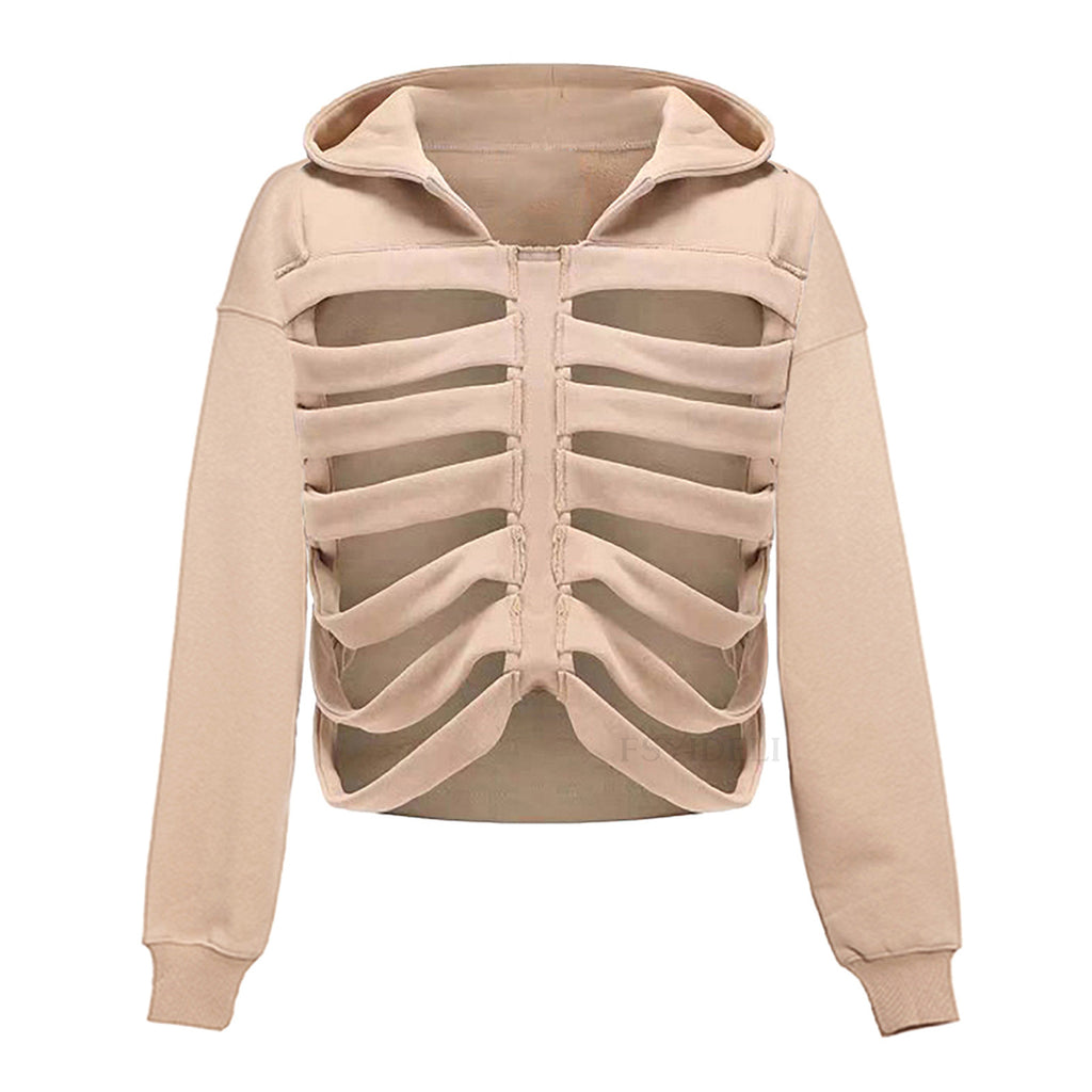 Trendy Skull Series Hooded Long Sleeve Sweater