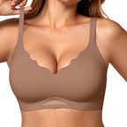 Wireless Push-Up Scalloped Bralette - No Underwire